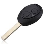 Coque cle pour mini cooper r50 r52 r53 cooper s cabriolet - plip cle telecommande 2 boutons avec lame ...