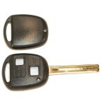 Coque + cl plate (7x47mm) - deux boutons - toyota rav4 08 / 1995 - 10 / 2012