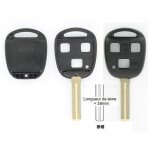 Coque + cl� standard - trois boutons avec option ouverture du coffre - grande lame - toyota rav4 08 / ...