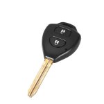 Coque cle pour toyota hilux verso urban cruiser iq rav4 yaris - 2 boutons - plip telecommande avec lame ...