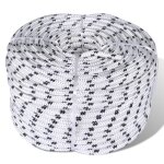 Corde de bateau tresse en bobine polyester 10 mm x 50 m