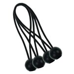 Corde elastique pour b�che de camping dauvent de tente - sandow - noir - 15. 2x1x0. 5 cm