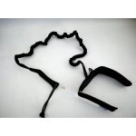 Corde de jambe de planche de surf elastique et rtractable, kitesurf, 12' - type black