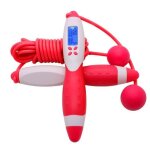 Corde a sauter de comptage numrique avec corde a sauter sans fil de compteur de calories - blanc rouge ...