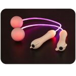 Corde a sauter lumineuse de 2. 8m, r�glable, eclairage led, pour activit�s en plein air, fitness et sport ...