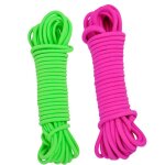 Corde a sauter en nylon pour enfant, corde elastique, colore, arc - en - ciel, taille chinoise, ajustable, ...