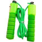 Corde a sauter r�glable avec compteur 287 cm vert hobby tech