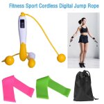 Corde a sauter sans fil, comptage des calories, exercice de fitness, brler les graisses, bande elastique ...