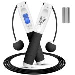 Corde a sauter, corde a sauter sport avec compteur de calories jump rope sans fil num�rique r�glable ...