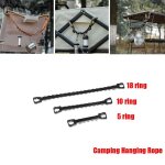 Corde de suspension de camping en plein air, sangle de ligne pour v�tements en plein air, tente, auvent, ...