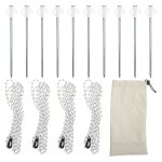 Cordes de tente de camping durables avec tendeurs et piquets ¿ equipement d'ext�rieur l�ger pour une ...