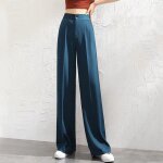 Costume coréen en mousseline de soie, pantalon de vadrouille a jambes droites, pantalon a jambes larges ... Costume coréen en mousseline de soie, pantalon de vadrouille a jambes droites, pantalon a jambes larges ...