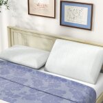 Costway lot de 2 coussins en mousse a mmoire avec charbon, oreillers rafrachissants dcoupe 3d, coussins ...