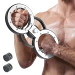 Costway bracelet de force, machine a br�ler, r�sistance r�glable et rotation a 360, pour fitness, r��ducation ...