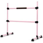 Costway double barre de danse classique hauteur rglable 20 - 119cm avec eponge base rotative charge ...