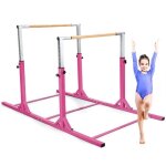 Costway double barre de gymnastique hauteur réglable 11 niveaux 96 - 140cm doubles cerrous avec talc ... Costway double barre de gymnastique hauteur réglable 11 niveaux 96 - 140cm doubles cerrous avec talc ...
