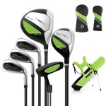 Costway ensemble de sac de golf pour enfants 11 a 13 ans - capuche anti - pluie - driver `1¿, hybride ... Costway ensemble de sac de golf pour enfants 11 a 13 ans - capuche anti - pluie - driver `1¿, hybride ...