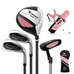 Costway ensemble de sac de golf pour enfants 5 a 7 ans trépied - capuche anti - pluie - fairway n3, fers ... Costway ensemble de sac de golf pour enfants 5 a 7 ans trépied - capuche anti - pluie - fairway n3, fers ...