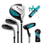 Costway ensemble de sac de golf pour enfants 8 a 10 ans trépied - capuche anti - pluie - driver n1, fers ... Costway ensemble de sac de golf pour enfants 8 a 10 ans trépied - capuche anti - pluie - driver n1, fers ...