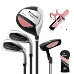 Costway ensemble de sac de golf pour enfants 8 a 10 ans trépied - capuche anti - pluie - driver n1, fers ... Costway ensemble de sac de golf pour enfants 8 a 10 ans trépied - capuche anti - pluie - driver n1, fers ...