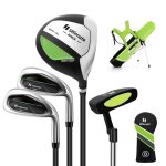Costway ensemble de sac de golf pour enfants 8 a 10 ans trépied - capuche anti - pluie - driver n1, fers ... Costway ensemble de sac de golf pour enfants 8 a 10 ans trépied - capuche anti - pluie - driver n1, fers ...
