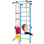 Costway espalier de gymnastique enfants mur escalade avec barre de traction, anneaux de gym. - echelle ...