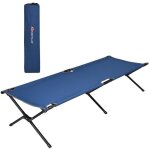 Costway lits de camp pliable 190 x 67 x 42 cm, cadre en mtal, tissu oxford robuste, charge 135 kg, pour ...