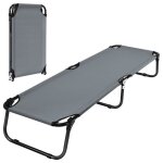 Costway lit de camp pliable en tissu oxford avec tubes métalliques epaissis, compatible sac de couchage, ... Costway lit de camp pliable en tissu oxford avec tubes métalliques epaissis, compatible sac de couchage, ...