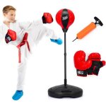 Costway sac de frappe punching ball sur pied avec gants et pompe a main gonflable hauteur rglable pour ...