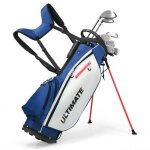 Costway sac de golf trépied 10 pièces clubs de golf avec 3 housses bretelles réglables tête lestés des ... Costway sac de golf trépied 10 pièces clubs de golf avec 3 housses bretelles réglables tête lestés des ...