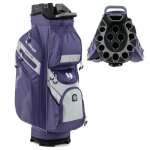 Costway sac de golf trpied avec 14 compartiments, fermeture a glissire 11 poches sac isotherme sangle ...