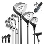 Costway sac de golf trépied pour homme - ensemble de clubs de golf 10 pcs - 3 housses bretelles réglables ... Costway sac de golf trépied pour homme - ensemble de clubs de golf 10 pcs - 3 housses bretelles réglables ...