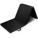 Costway tapis de gymnastique pliable 180 x 60 x 5 cm matelas de fitness portable pour fitness, yoga, ...