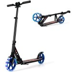 Costway trottinette pliable pour enfants 2 roues eclair�e avec barre en t 3 hauteurs r�glables plateau ...