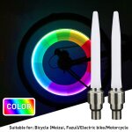 Couleur 2pcs - capuchon de tige de valve de vélo, lumière néon, 2 pièces, lampe de roue de moto, accessoires ... Couleur 2pcs - capuchon de tige de valve de vélo, lumière néon, 2 pièces, lampe de roue de moto, accessoires ...