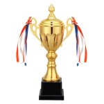 Coupe du trophe d'or de 11 pouces pour les comptitions de rencontres sportives rcompenses de gagnante ...