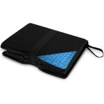 Coussin d'assise en gel pliable ergonomique, portable et confortable, pour si�ge d'avion, camping, plomberie, ...