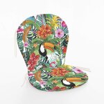 Coussin pour chaise d'extrieur multicolore 90x48x5