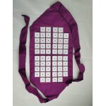 Coussin de massage de taille en forme de lotus, ceinture d'acupuncture, yoga - type violet #b