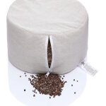 Coussin de méditation & yoga (zafu) surélevé h20 cm Ø31 cm - rembourrage en coques de sarrasin, housse ... Coussin de méditation & yoga (zafu) surélevé h20 cm Ø31 cm - rembourrage en coques de sarrasin, housse ...