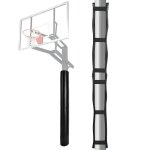 Coussin de poteau de basket - ball - vevor - 30x1800 mm - rembourrage robuste enveloppant pour poteau ...