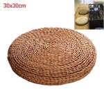 Coussin rond en paille, coussin de mditation pour yoga, tapis de sol rembourr en soie