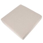 Coussin de sol de yoga carr doux pour la maison, tapis de mditation amovible et lavable, beige, 40 ...