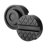 Coussinets en caoutchouc car jack jack pour voitures tesla, paquet de 2 le noir
