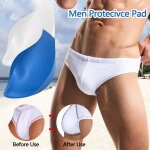 Coussinet de protection avant pour maillot de bain, 1 pice, pour hommes, sous - vtements faonns en ...