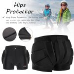 Coussinets de protection des hanches et du coccyx, shorts unisexes, protection 3d des hanches, des fesses ...