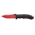 Couteau assist third delta k2797bkds, manche en aluminium noir avec trous, lame en acier inoxydable ...