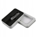 Couteau de camping lame en acier damas