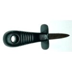 Couteau a huitres en inox avec garde