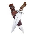 Couteau muela a tir podenco podenco. e, poing vinaigrier, prsent dans un coffret en bois, lame en ...